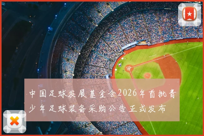 中国足球发展基金会2026年首批青少年足球装备采购公告正式发布